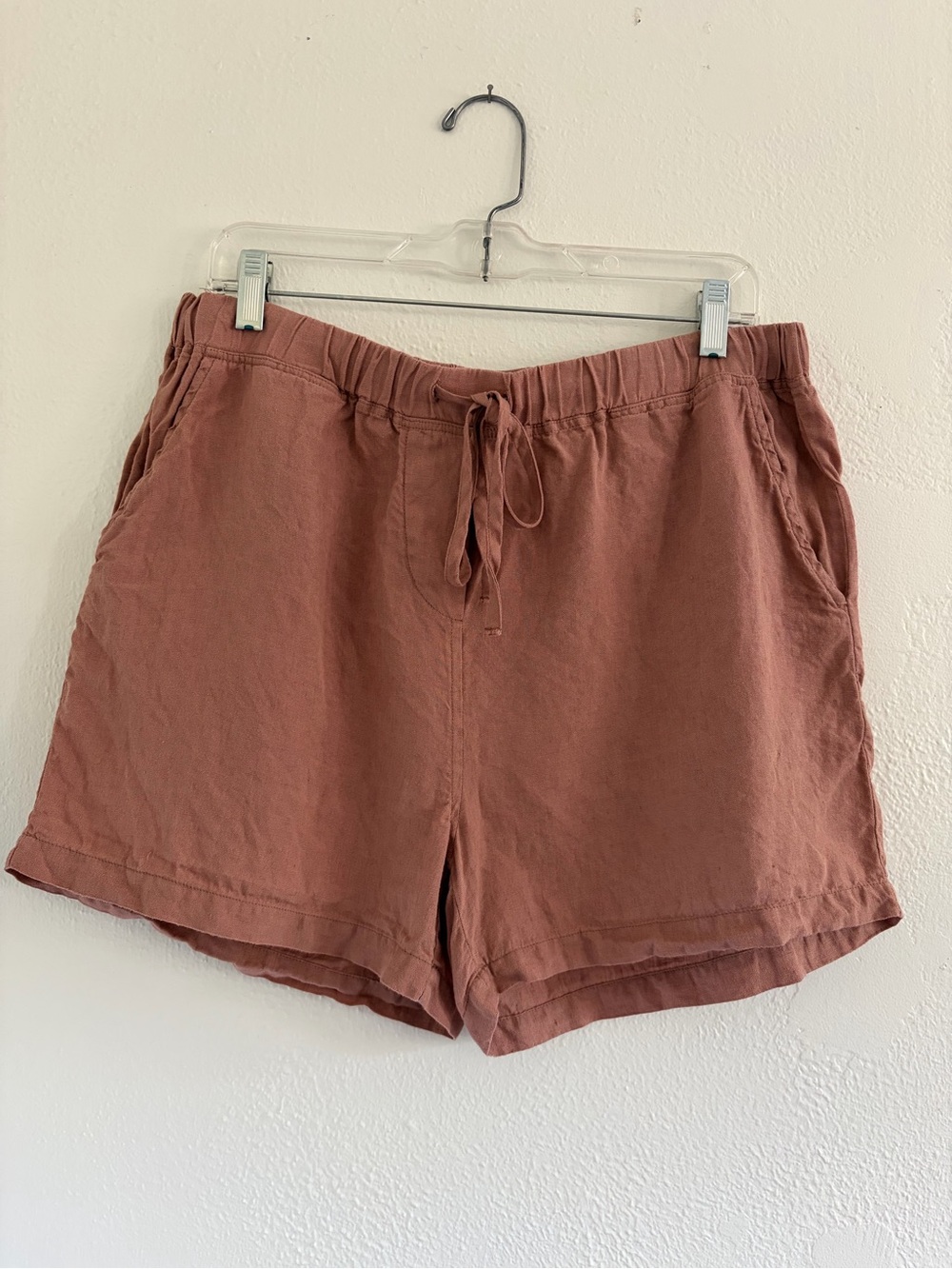 Parachute Women's 100% Linen Drawstring Shorts - Rose Brown